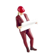 1/64 Construction Building Worker-Female Leader Lookin
