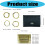 8Pair Interchangeable Circular Knitting Needle with Case for 3