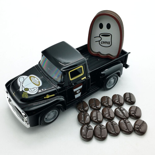 Legering mini-koffiewagenmodel met 15-delige- Romig wit 2