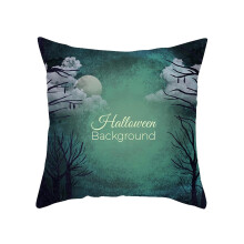 Poszewka na poduszkę „Skórka brzoskwini” 45x45 cm, dynia na Halloween