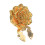 Beautiful Artificial Flower Cufflinks Enhances Your-Orange1 1