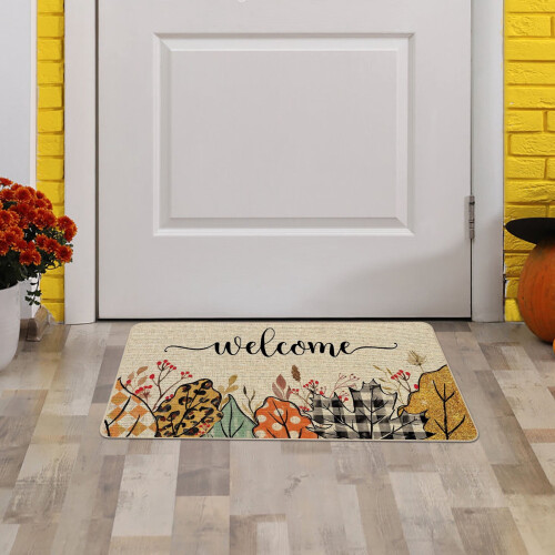 Halloween Pumpkin Kitchen Rug 40 x 60 cm 1