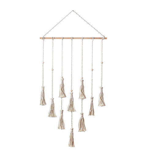 Ensemble de décoration murale en macramé suspendu avec photo
