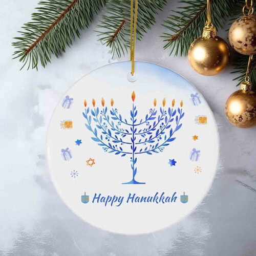 Ξύλινο στολίδι Hanukkah 1 τεμάχιο