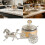 Alloy Spices Canister With Classical Carriage Engravings-Green 3