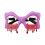 Halloweenglasögon Lila Guld Vit 19x9x2cm 2
