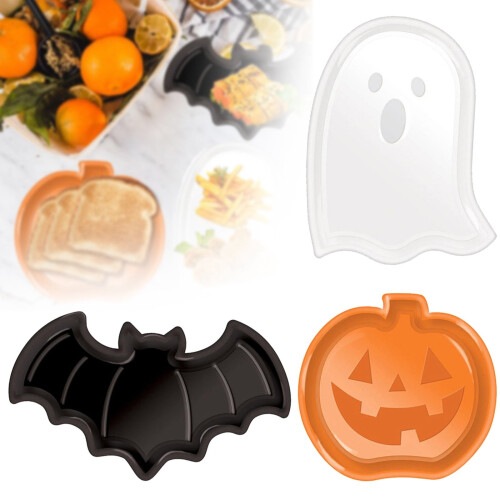 Halloween-serveringsfat – Pumpa- och fladdermusdesign 2