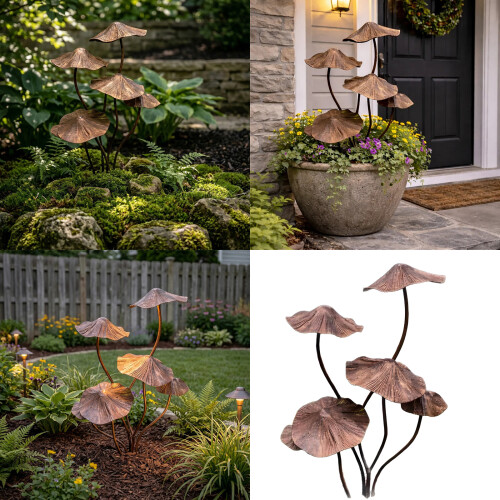 Elegant Mushroom Toadstool Plaque To Enhancing Your Courtyards 1