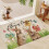 Spring Bunny Floral Kitchen Mat Non-Slip Washable 1