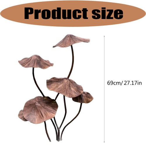 Elegant Mushroom Toadstool Plaque To Enhancing Your Courtyards 2