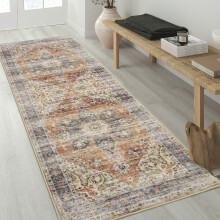 Harperlare Persian hallway rug 2 ft x 6 ft brown