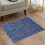 Blue Modern Area Rug 2'x3' Low-Pile Non-Slip 1
