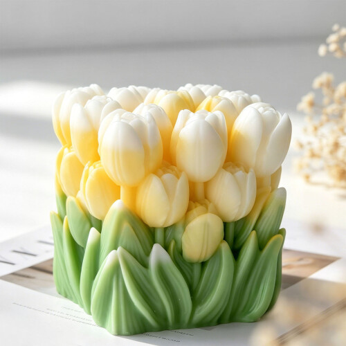 Moules en Silicone pour Bouquets de fleurs cubiques, résistants 1