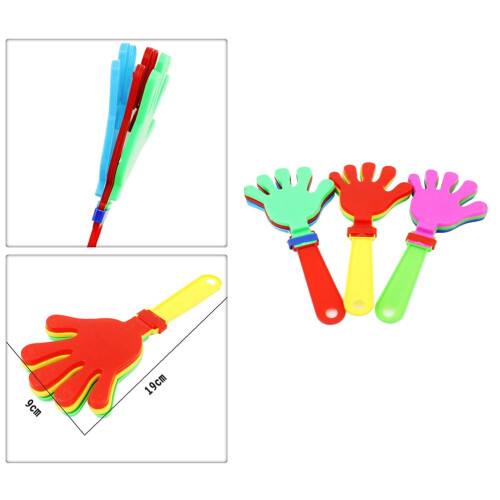 Plasthandklappare för fester – 12-pack 1