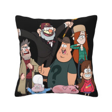 Capa de almofada decorativa Gravity Falls, macia, 45x45 cm (18x18 polegadas)