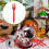 Halloween-set med blodtryckta pappersmuggar och tallrikar 2