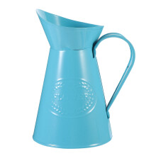 Maalaismainen metallinen maljakkokannu shabby chic -tyyliin, 1 kpl