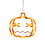 Halloween window lights orange pumpkin white ghost purple 4