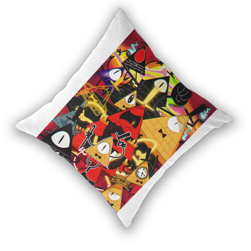 Fodere per cuscini super morbide in peluche con tema Gravity Falls, set di 2 cuscini comodi double-face per divano e soggiorno. 2
