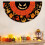 Halloween-flagg i vifteform, 45 x 90 cm, polyester 1