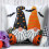 Taie d'oreiller brodée Halloween 45 x 45 cm 1