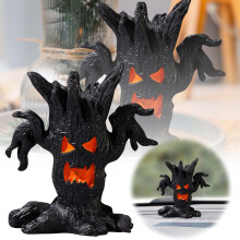 Halloweenská figurka stromu s realistickou venkovní a vnitřní dekorací