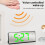 LED digital alarm clock white with snooze night light date 8