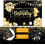 Birthday Backdrop Banner Black and Gold 8ft x 4ft 2