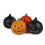 Halloween blow mold pumpkin light orange plastic Jack O 3