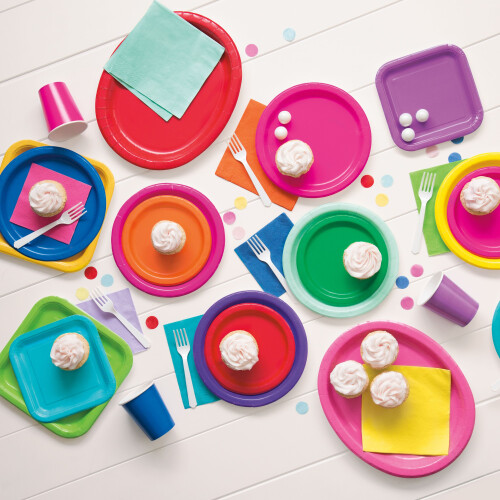 Gröna Pappersdessertstallrikar 7 i 24-pack 1