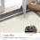 Brown bordered runner rug washable low pile non-slip 2 ft x 4