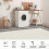 Brown bordered runner rug washable low pile non-slip 2 ft x 5