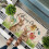 Spring Bunny Floral Kitchen Mat Non-Slip Washable 5