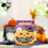 Halloween slikkarton lilla 17x15x8cm 10-pak 5