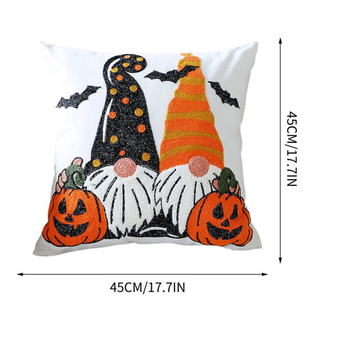 Broderat Halloween-örngott 45x45cm 2