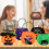 Halloweenpumpa godispåsar set med 2 i flanell 2