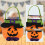Halloweenpumpa godispåsar set med 2 i flanell 3
