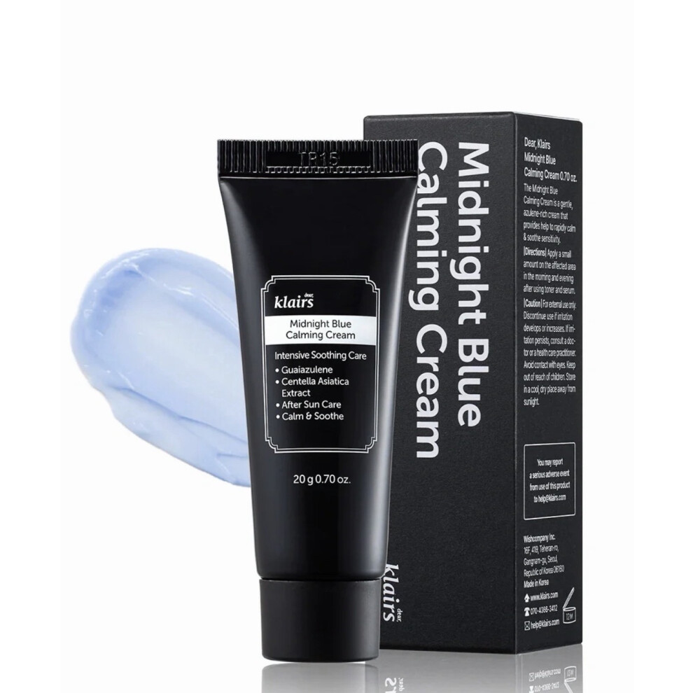 Dear, Klairs Blue/Cream Midnight Calming 0.70 Oz 20G