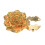 Resin And Alloy Cufflinks Features Delicate Flower-orange1 1