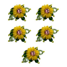 Plastic bloemenversieringen voor schoenhoed tas- gembergeel