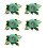 5 stuks handgeweven bloemenclusters plastic-blauw 1