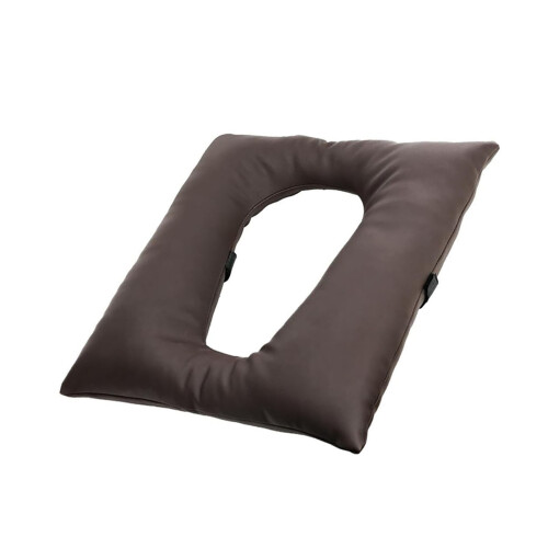 Premium PU Leather Waterproof Commode Chair Pad 10cm-brown