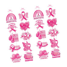 Printable Breast Cancers Support Hangers With Craft-2 pairs