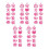 DIY Roze Bewustzijn Deur Decors Set-5 paar 1