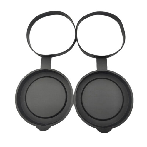 2 Pieces Binoculars Protective Rubber Objective Lens Cap Binocular Best Protect 52-55MM