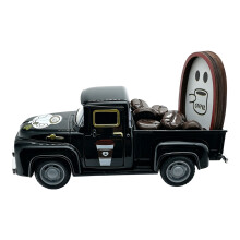 Künstlerisches Mini-Kaffeewagenmodell aus Metall mit 15-Schwarz
