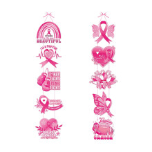 Breast Cancers Prevention Paper Hangers In Soft Pink For-1 pair