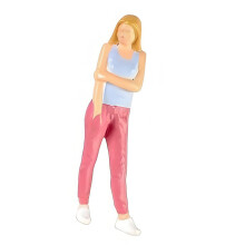 Gedetailleerde 1:64 Biljartspel Hars Sculptuur-Dames Staande bil