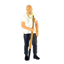 Artistic Billiards Theme Resin Figurine-Standing Billiards m