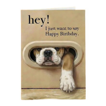 Cartoon Dog Greeting Card For Pet Lover Dog Owners Adult Kid-H